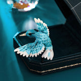 XSB113 - Blue Bird Saree Brooch