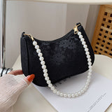 CL1131 - Pearl baguette dumpling bag