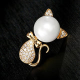 XSB209 - Opal Catgirl Saree Brooch