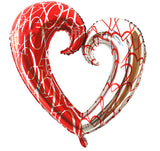 PS062 - 18 inch Love Flower Hollow Heart Shape Foil Balloon