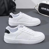 SH491 - Korean Autumn White Casual Sneakers