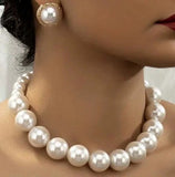 N2709 - French Style Three-piece Pearl Necklace Set